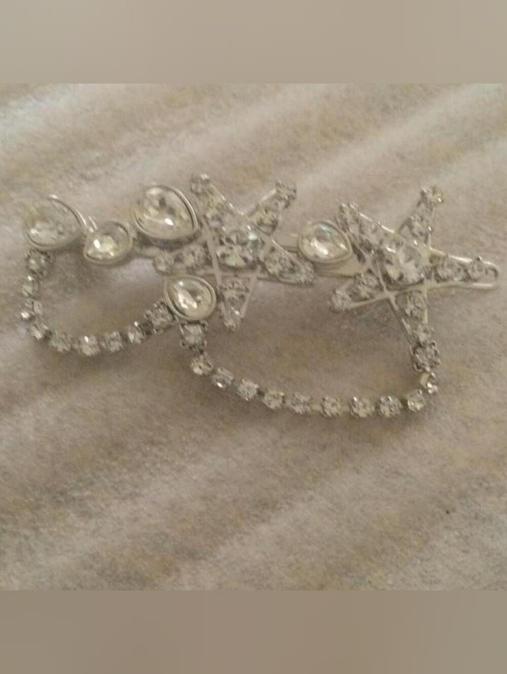 Swarovski Crystal Star Hair Barrette